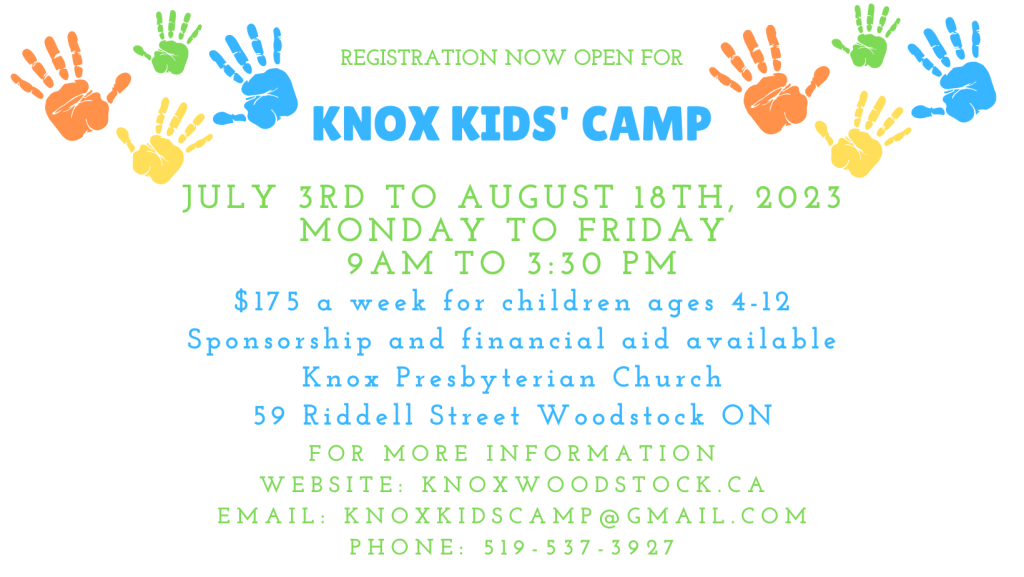 KNOX KIDS’ CAMP (Facebook Cover)